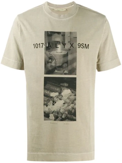 Alyx Photograph Logo Print T-shirt In Neutrals