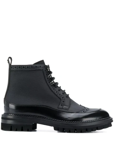 Dsquared2 Lace-up Ankle Boots In Black