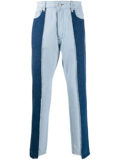 Just Cavalli High-rise Patchwork Denim Jeans In Blue