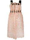 Comme Des Garçons Tulle Embellished Tunic In Neutrals