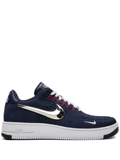 Nike Af1 Ultra Flyknit Low Ne Qs Sneakers In Blue