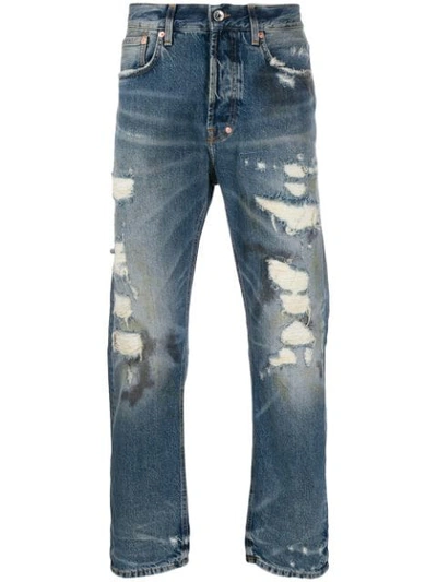 Prps Distressed Jeans In Blue