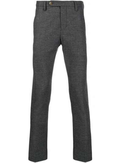 Entre Amis Slim Tailored Trousers In Grey