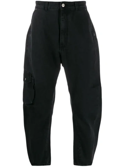 Tom Wood High-waisted Tapered Jeans In Black