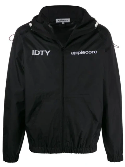 Applecore Logo Embroidered Active Jacket In Black