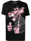 Domrebel Pink Panther Print T In Black