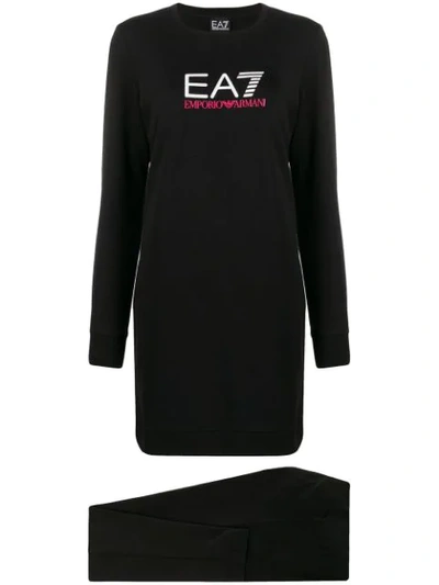 Ea7 Logo长款套头衫 In 1200 Black