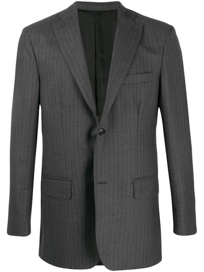 Cobra Sc Pinstripe Blazer In Grey