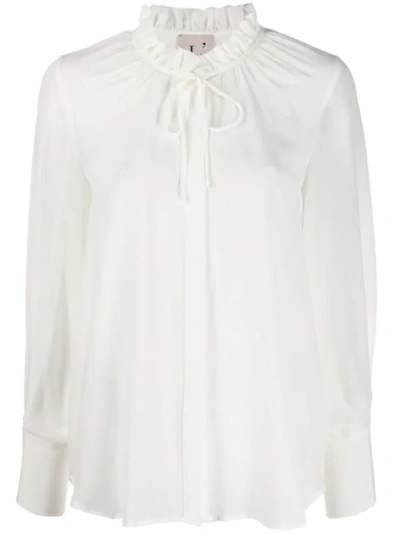 L'autre Chose Mary Antoinette Blouse In White