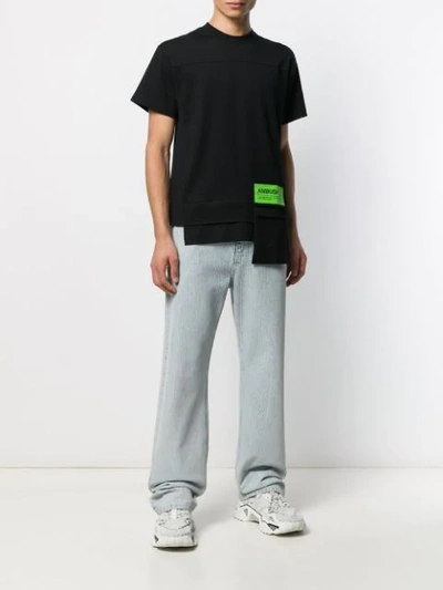 Ambush Deconstructed Short Sleeve T In Blck Black