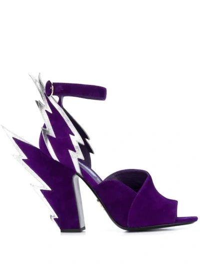 Prada Thunderbolt 110mm Sandals In F0s1l