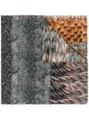 Pierre-louis Mascia Clash Print Scarf In Neutrals