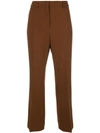 Rochas Straight-fit Trousers In Brown