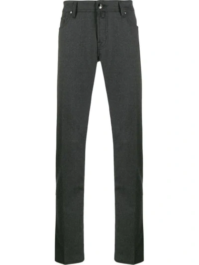 Jacob Cohen Straight-leg Trousers In Grey