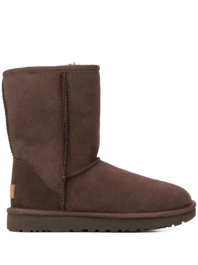 Ugg Lined Ankle Boots In Brown
