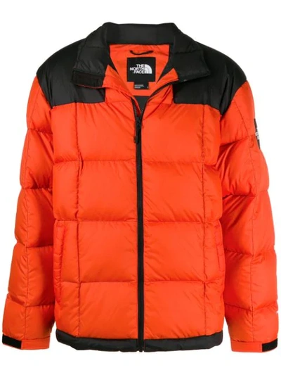 The North Face Zipped Padded Jacket In Orange