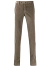 Pt01 Orient Heights Corduroy Trousers In 0100  Dark Stone