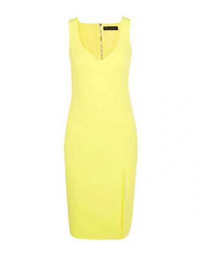Versace Short Dress In Yellow