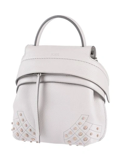 Tod's Backpack & Fanny Pack In Light Grey