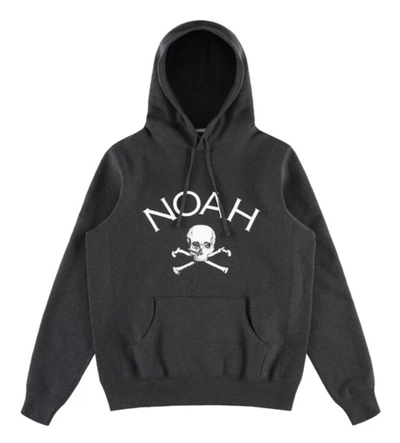 Pre-owned Noah  Jolly Roger Hoodie Charcoal Heather