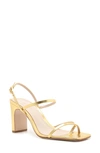 Schutz Amaia Sandal In Gold Leather