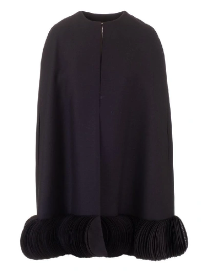 Valentino Women's Black Wool Poncho