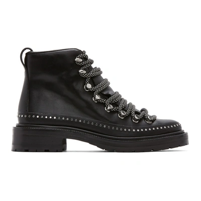 Rag & Bone Compass Studded Leather Hiker Boots In Black