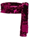 Attico Embellished Waist Belt In Pink