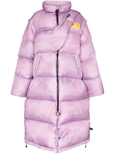 Off-white Oversized Quilted Nylon-ripstop Down Jacket In Purple