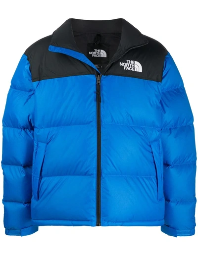 The North Face 1996 Nuptse Colour-block Quilted Nylon-ripstop Down Jacket In Blue