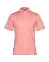 Fedeli Polo Shirt In Salmon Pink