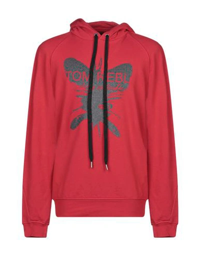 Tom Rebl Hooded Sweatshirt In Red