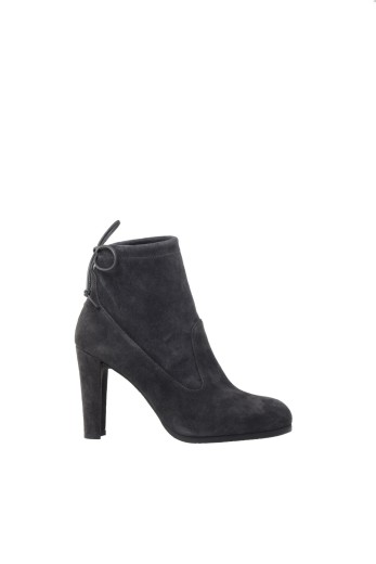 stuart weitzman catch suede booties with ankle tie
