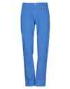 Grey Daniele Alessandrini Pants In Bright Blue