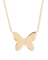Sydney Evan Women's 14k Yellow Gold & Diamond Butterfly Pendant Necklace