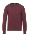 Massimo Alba Sweaters In Maroon