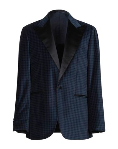 Sartorio Suit Jackets In Dark Blue