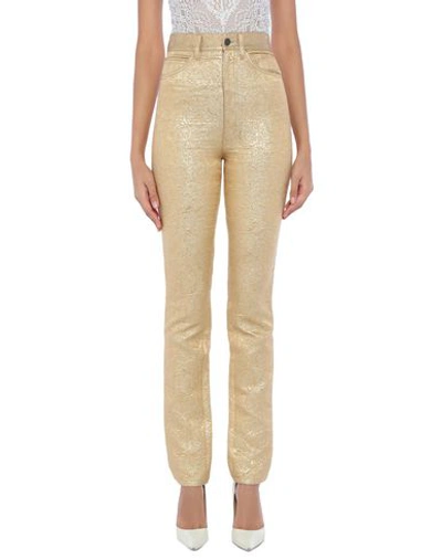 Maison Margiela Pants In Gold