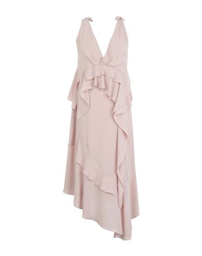 Hanita Woman Midi Dress Blush Size Xs Polyester In Pink