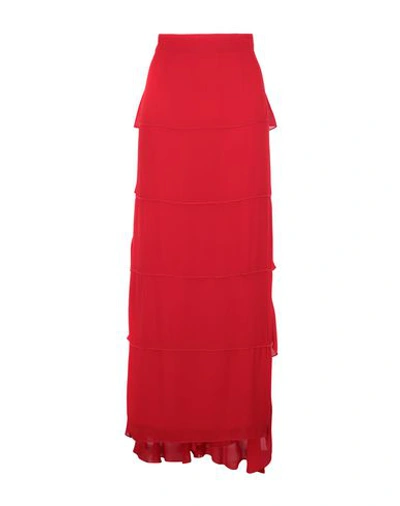 Karl Lagerfeld Long Skirts In Red