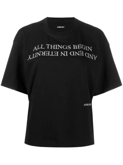 Ambush Boxy T-shirt In Black