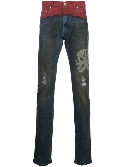 Alchemist Hold Etched Dip Dyed Jean In Blue