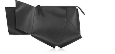 Giaquinto Handbags Ava Leather Clutch In Black
