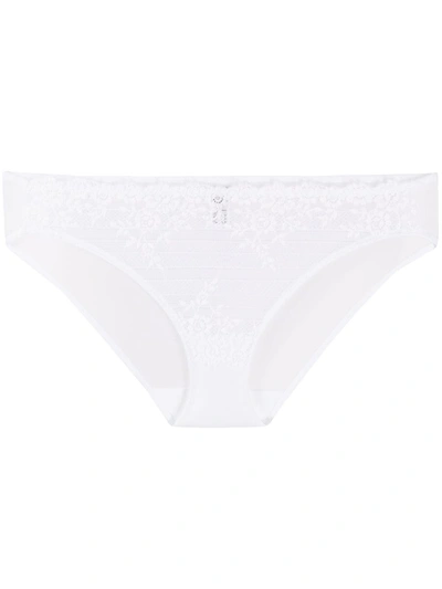 Wacoal Embrace Lace White Tulle Briefs