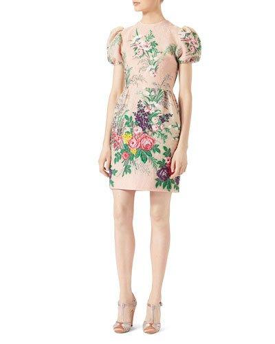 gucci embroidered dress
