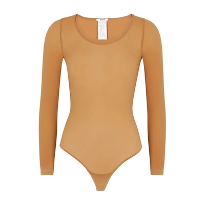 Wolford Buenos Aires Caramel Bodysuit In Nude