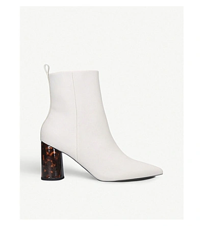 Kg Kurt Geiger Triffy Ankle Boots In White