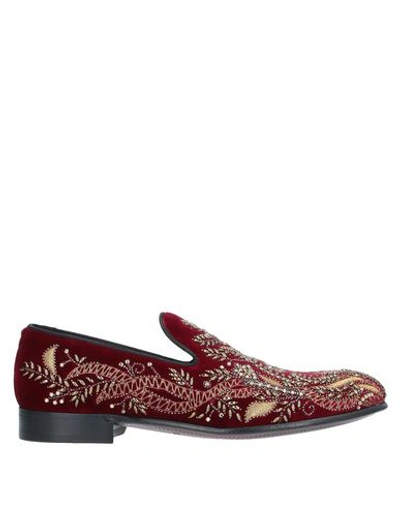 Dolce & Gabbana Loafers In Maroon