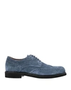 Tod's Lace-up Shoes In Pastel Blue
