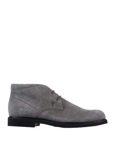 Tod's Ankle Boots In Lead
